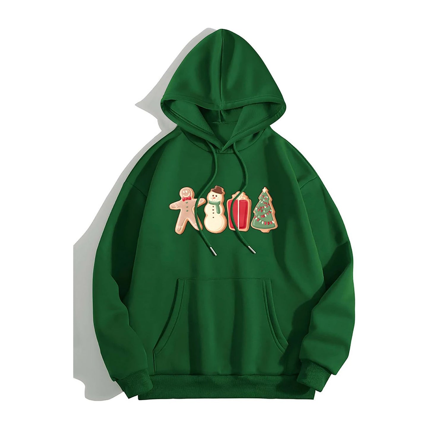 Graphic Drawstring Hoodie with Pocket