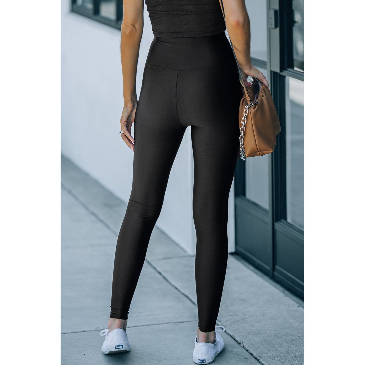 Double Take Wide Waistband Slim Fit Leggings