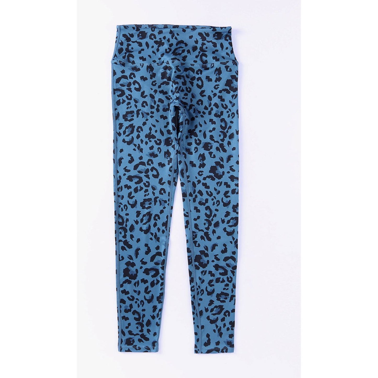 Leopard Print Wide Waistband Leggings