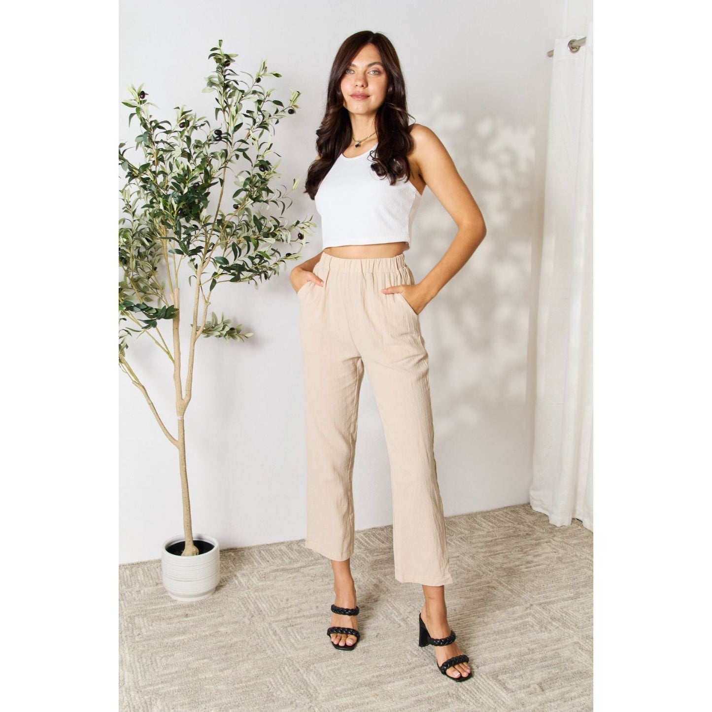 Pull-On Pants with Pockets