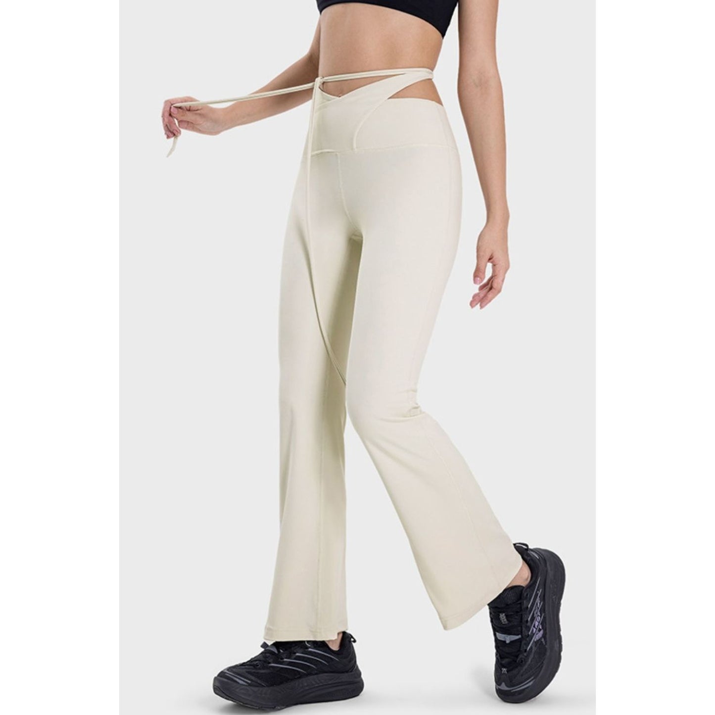 Millennia Tied Mid-Rise Waist Active Pants