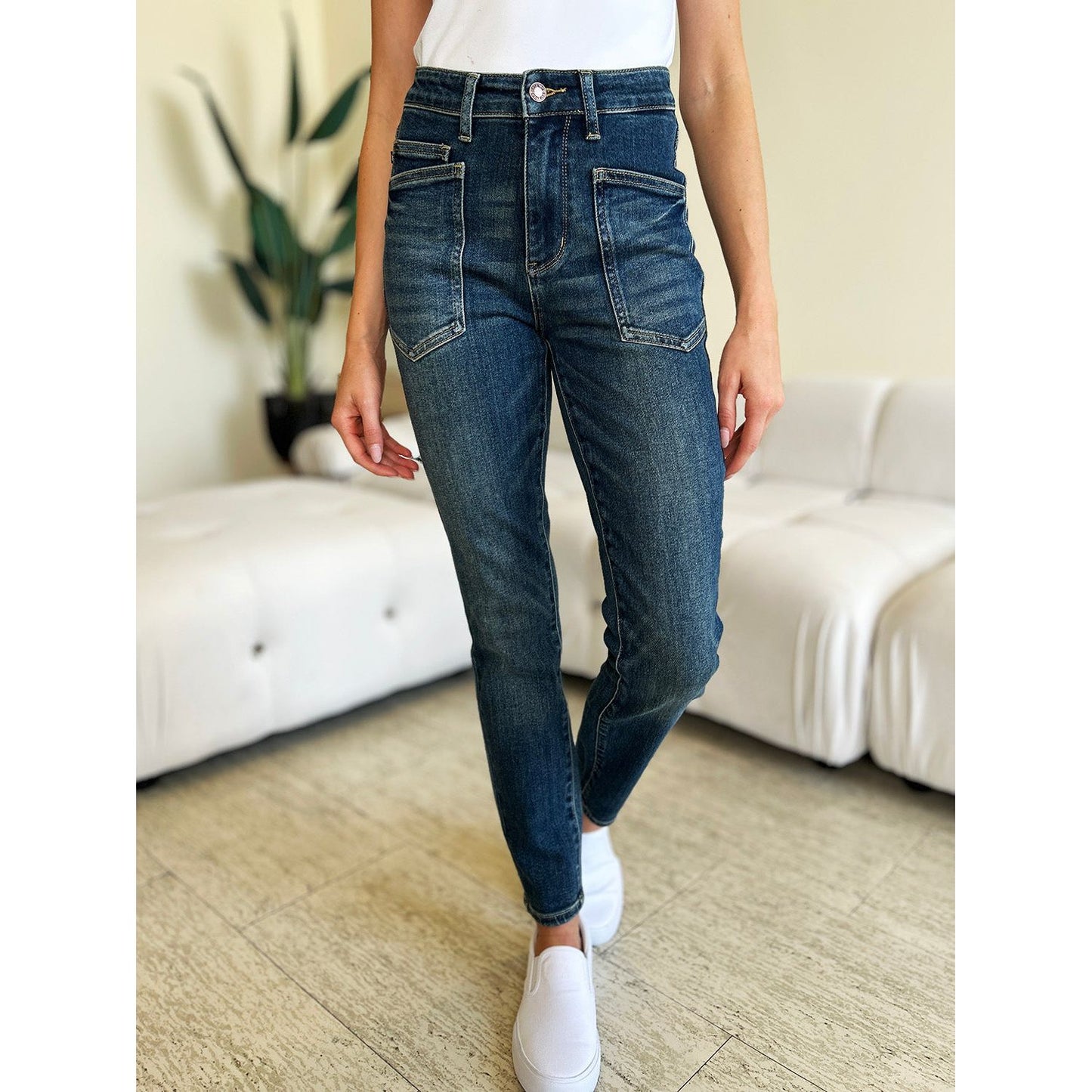 Judy Blue Full Size High Waist Skinny Jeans