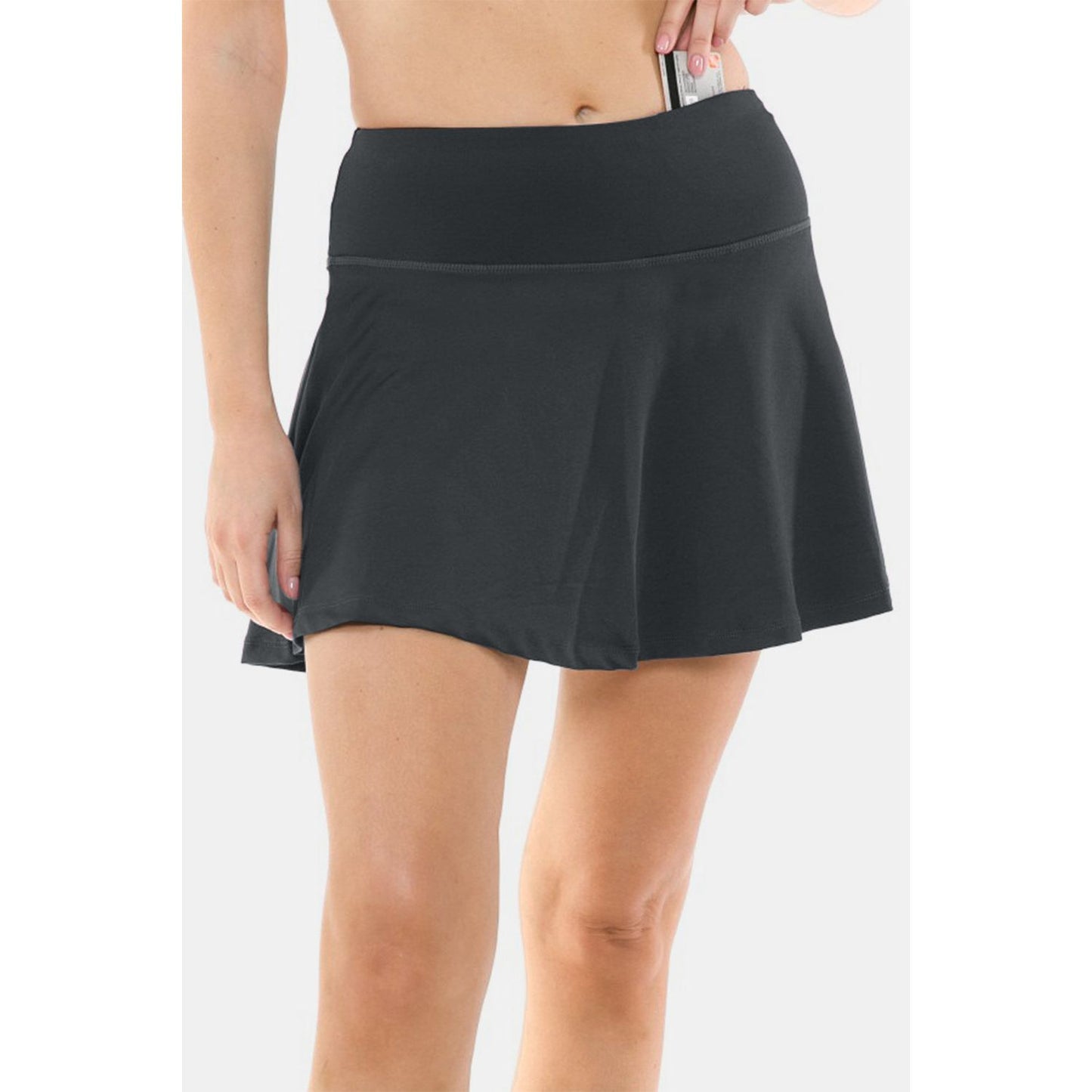 Leggings Depot Wide Waistband Active Skort