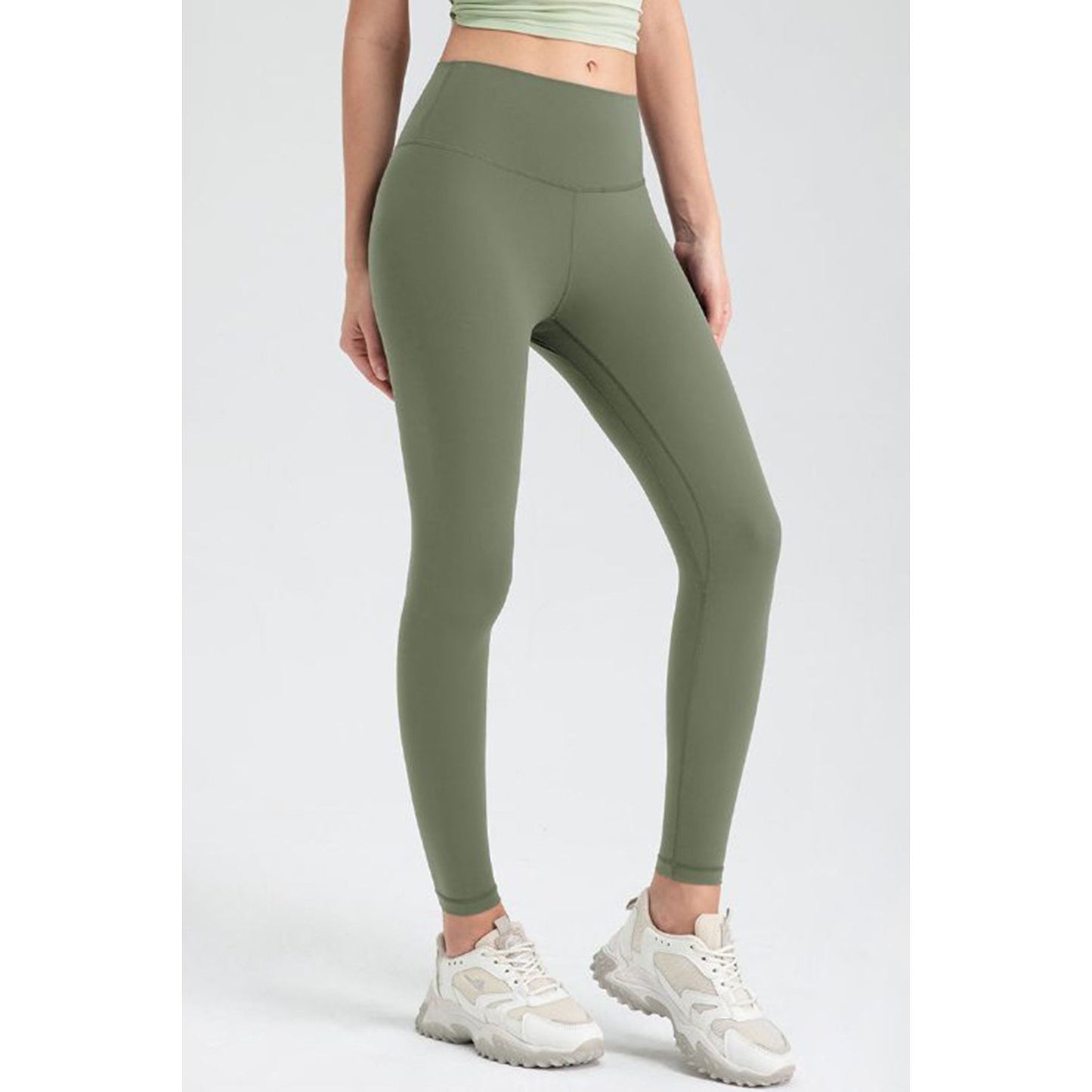 Wide Waistband Slim Fit Active Leggings