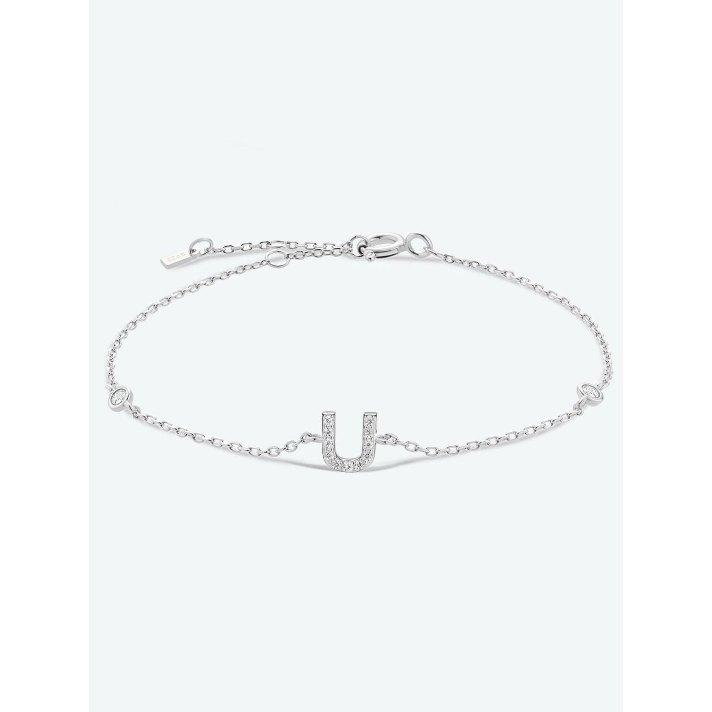 Q To U Zircon 925 Sterling Silver Bracelet