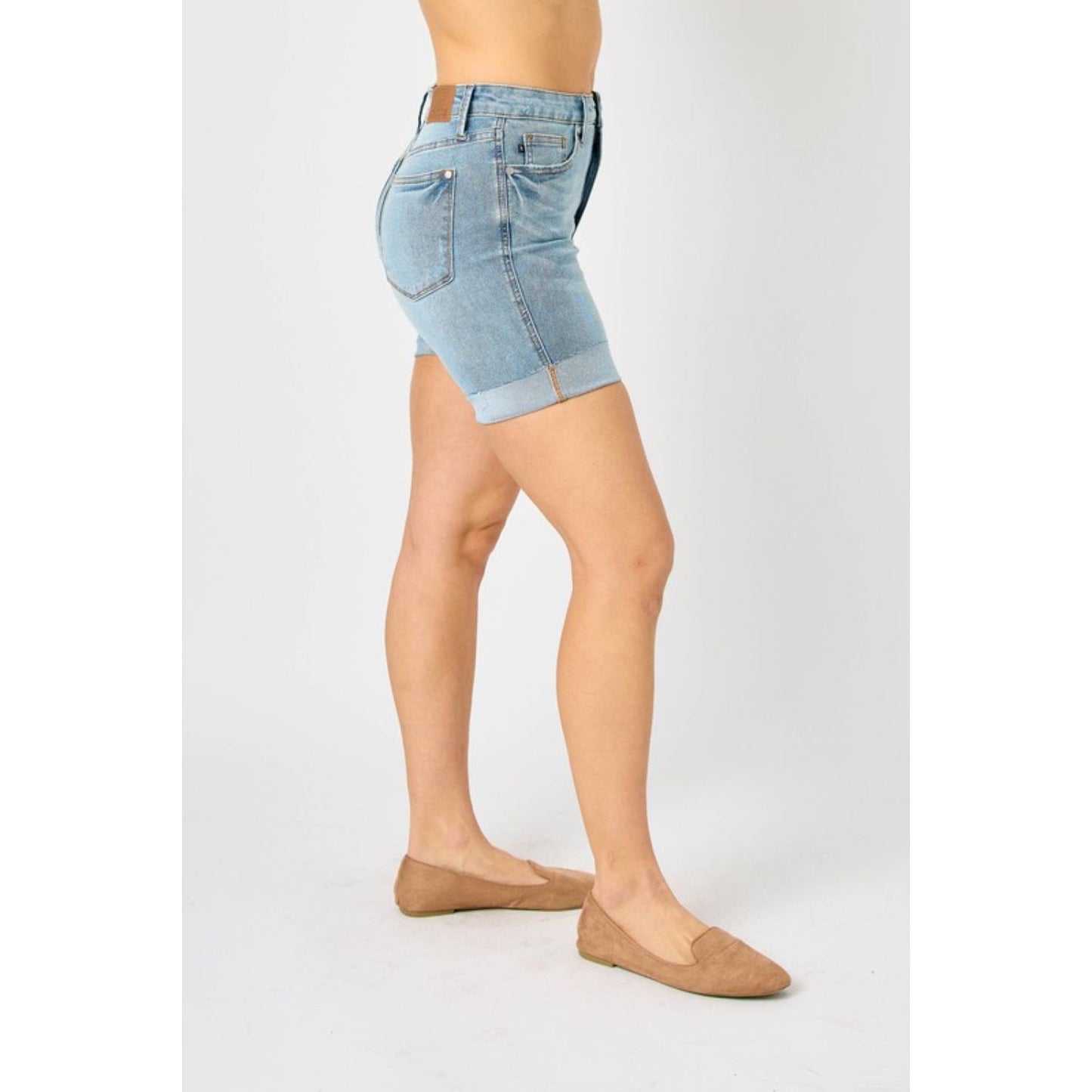 Judy Blue Full Size Tummy Control Denim Shorts