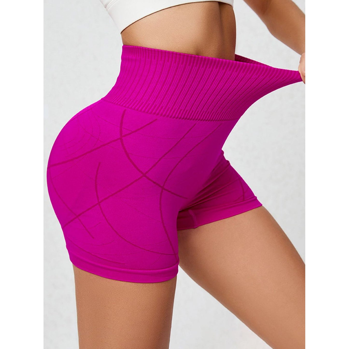 High Waist Active Shorts