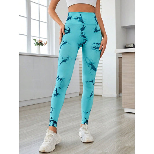 Printed High Waist Active Leggings