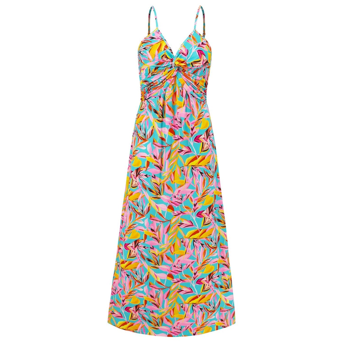 Twisted Printed V-Neck Cami Dress