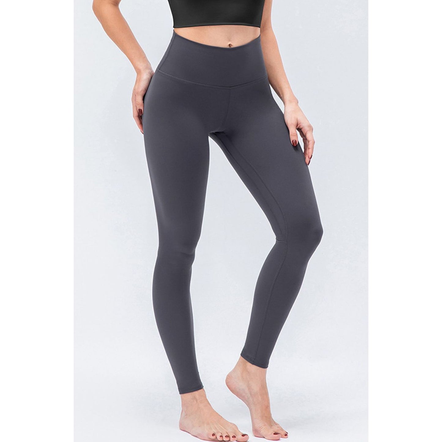 Wide Waistband Slim Fit Active Leggings