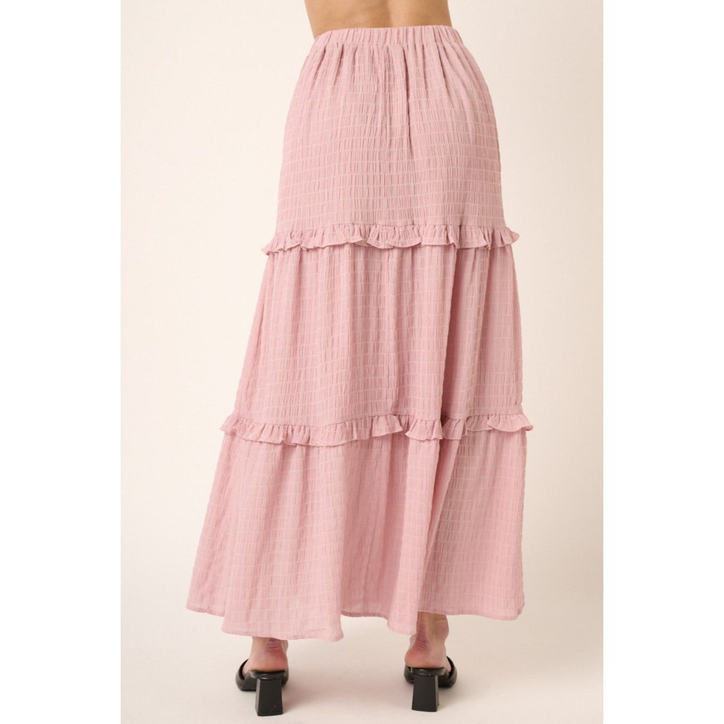 Mittoshop Drawstring High Waist Frill Skirt