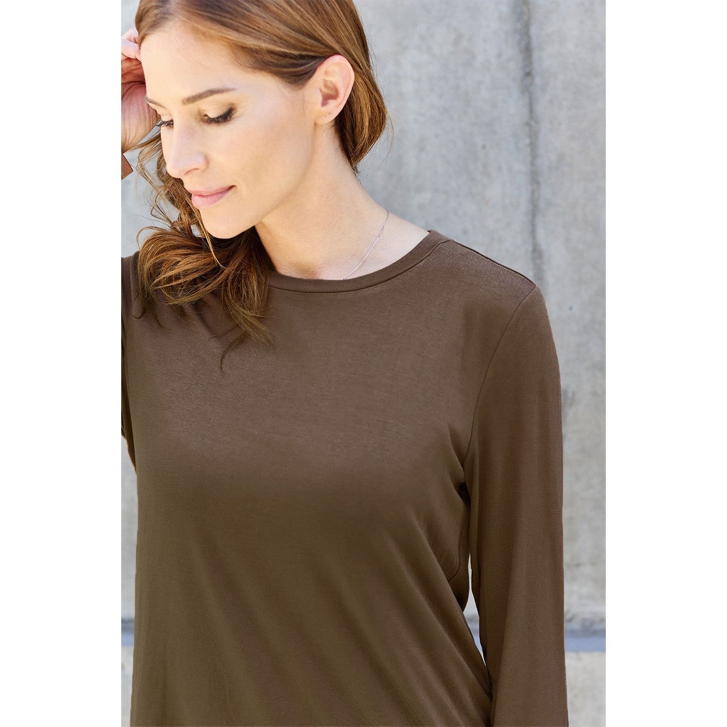 Basic Bae Full Size Round Neck Long Sleeve Top