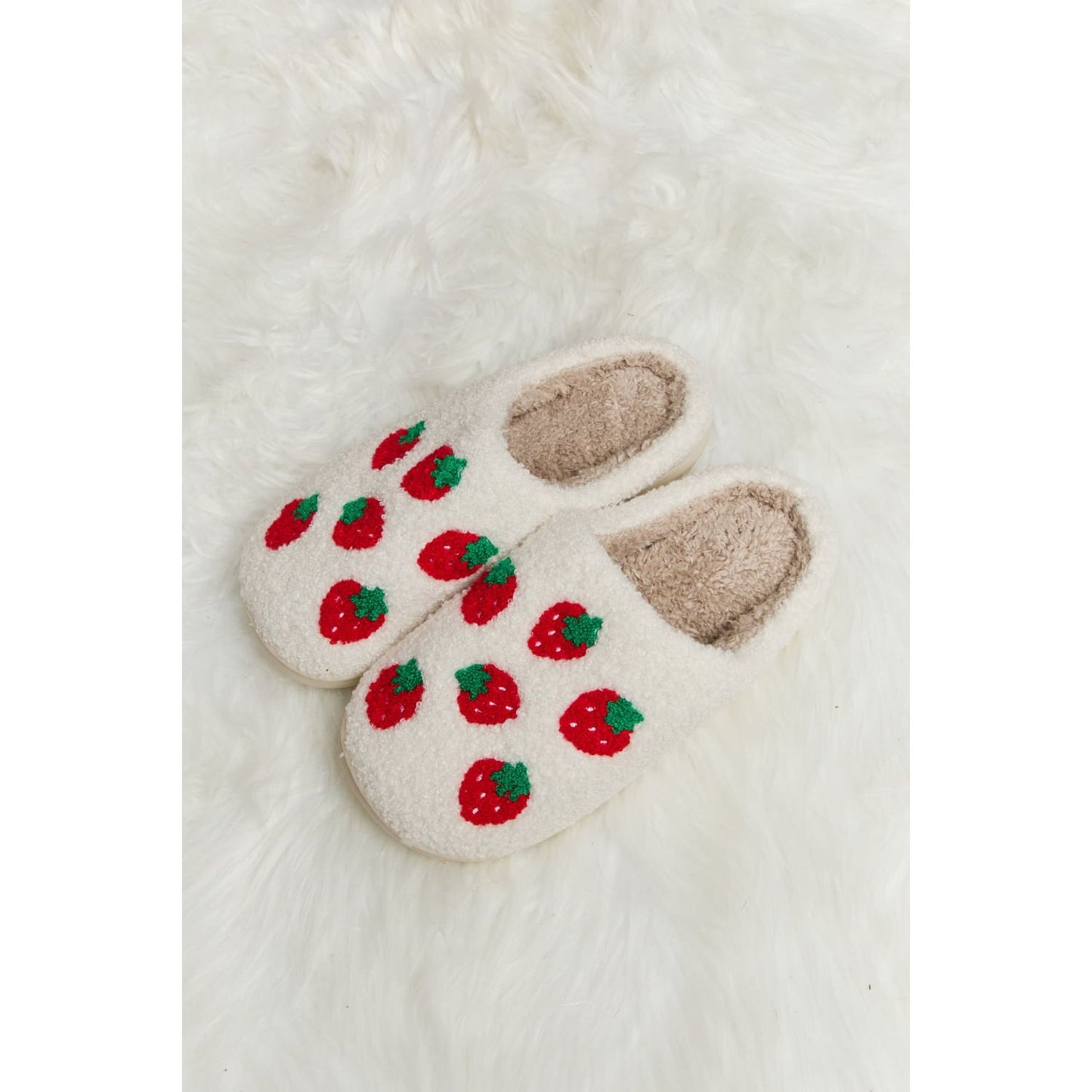 Melody Printed Plush Slide Slippers