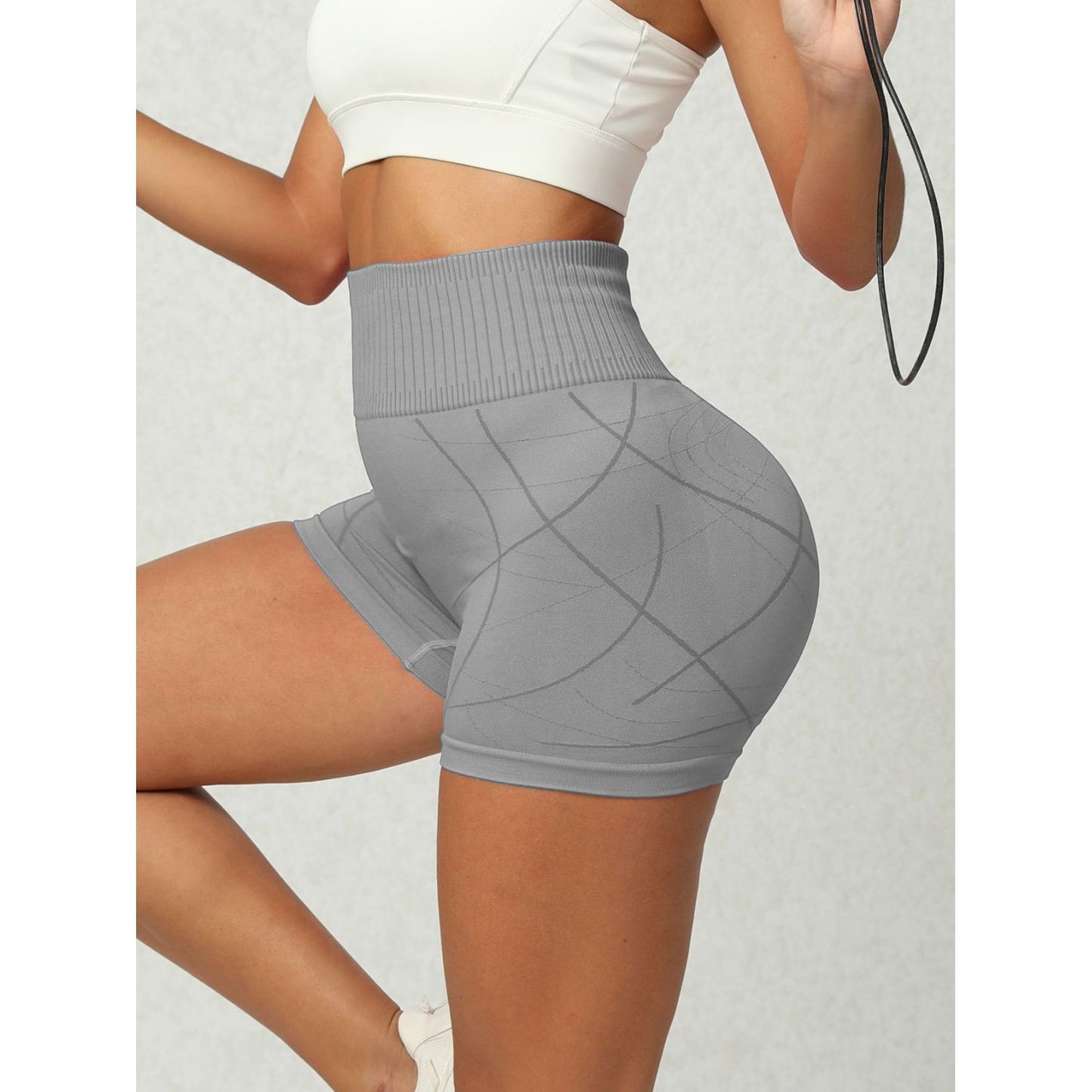 High Waist Active Shorts