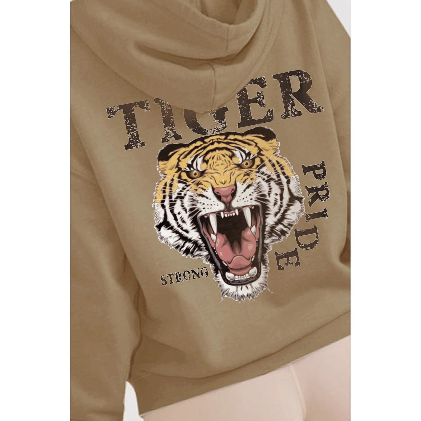 Simply Love Full Size TIGER STRONG PRIDE Graphic Hoodie