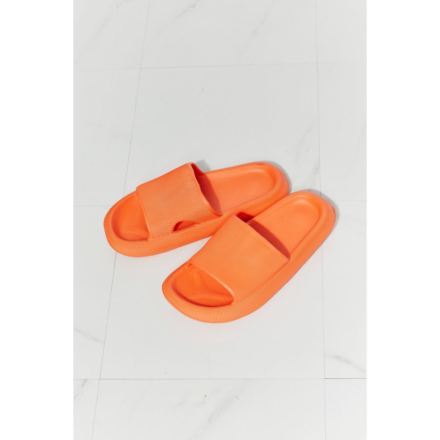 MMShoes Arms Around Me Open Toe Slide in Orange