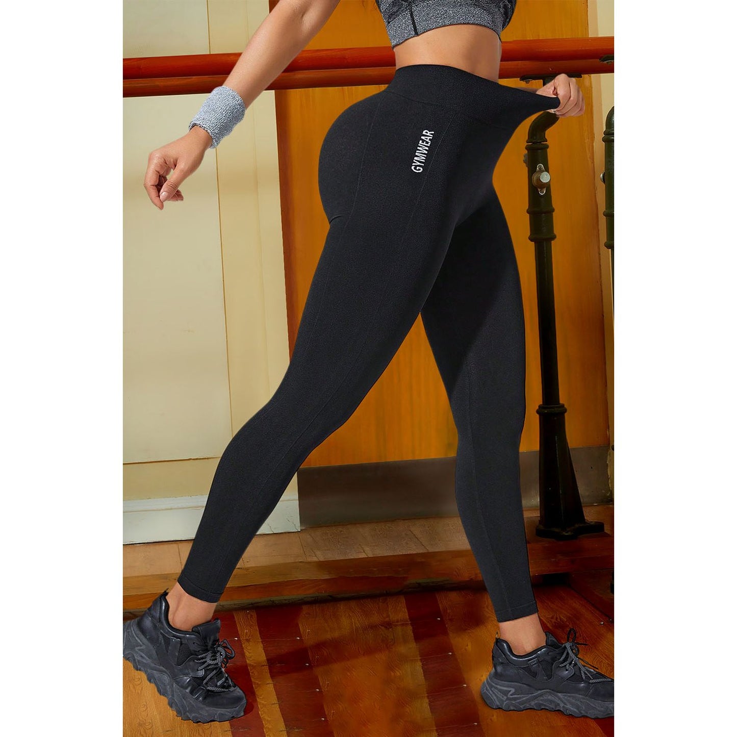 Wide Waistband Sports Leggings