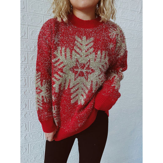 Christmas Element Round Neck Sweater