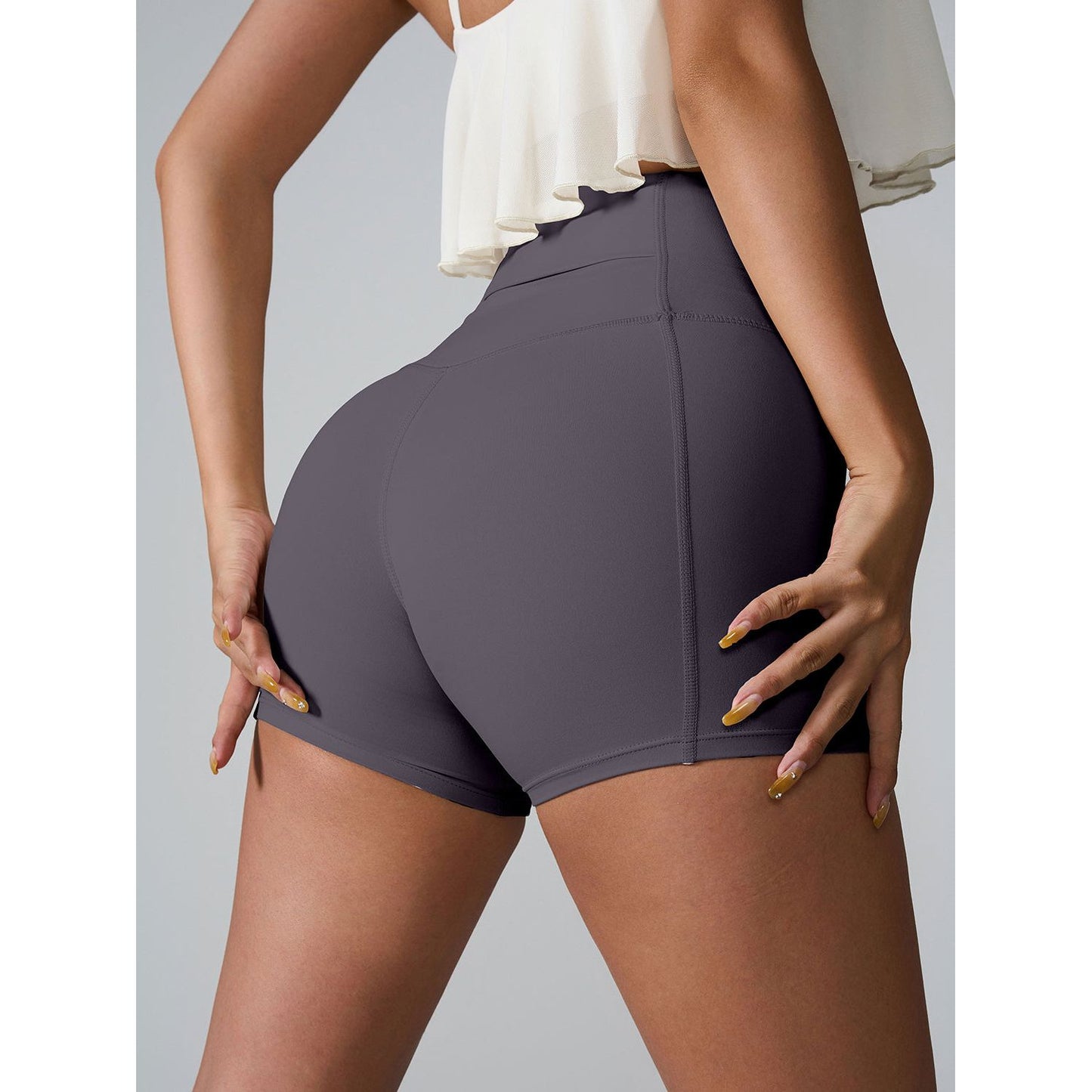 High Waist Active Shorts