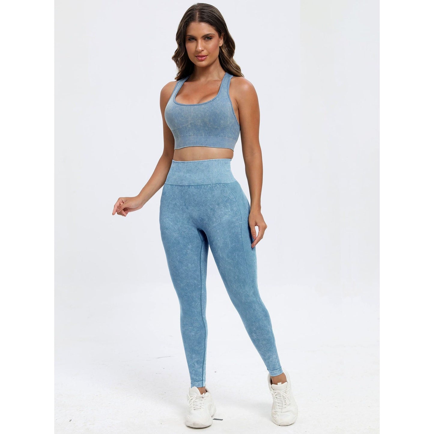 Scoop Neck Wide Strap Top and Pants Active Set