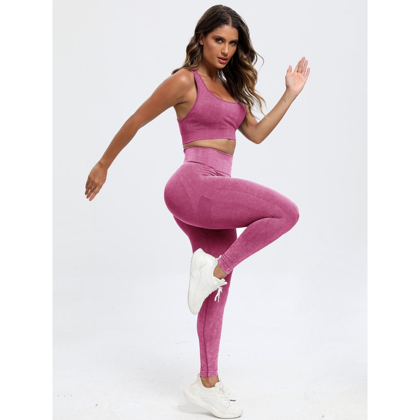 Scoop Neck Wide Strap Top and Pants Active Set