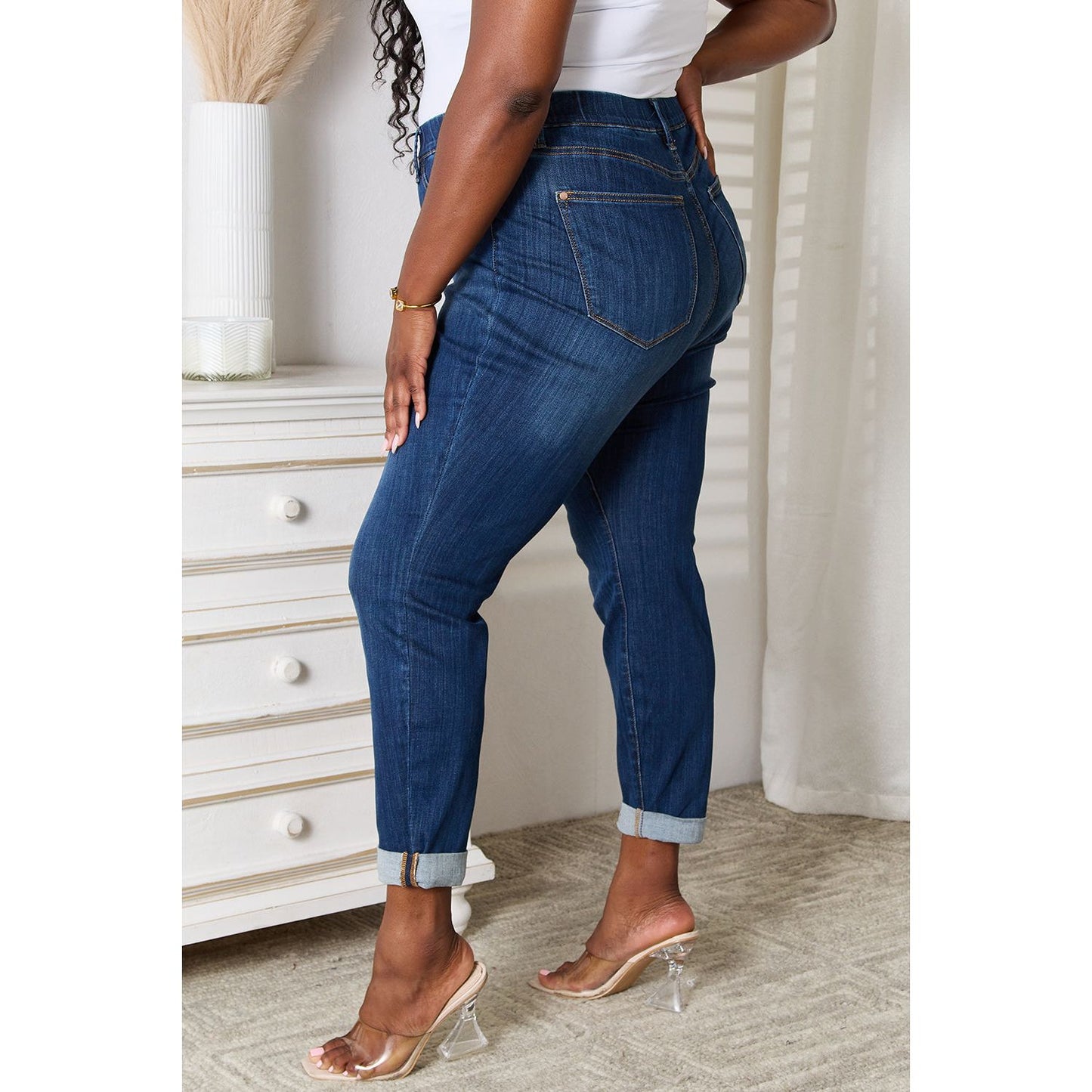 Judy Blue Full Size Skinny Cropped Jeans