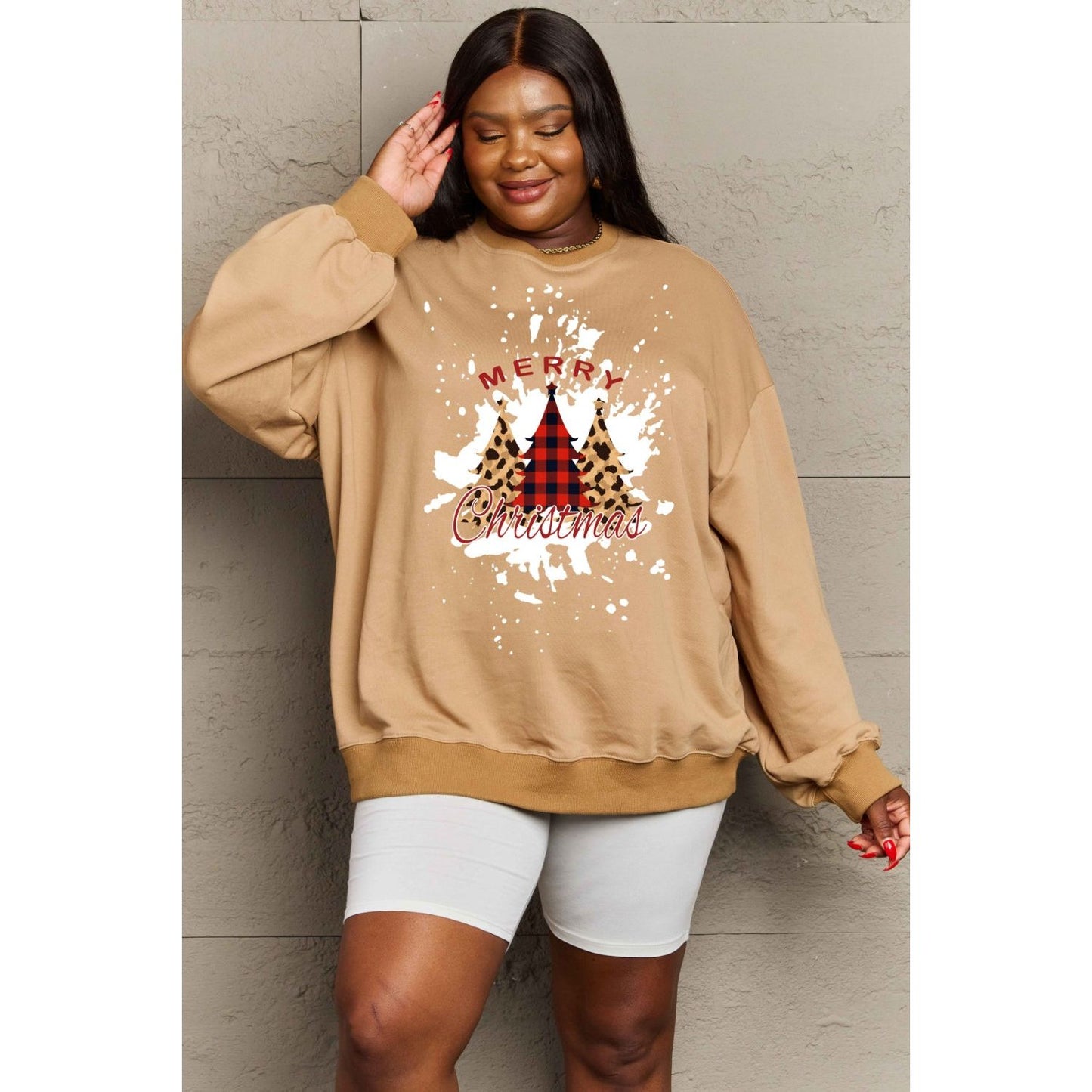 Simply Love Full Size MERRY CHRISTMAS Graphic Sweatshirt