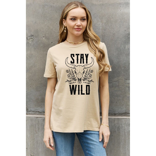 Simply Love Simply Love Full Size STAY WILD Graphic Cotton Tee