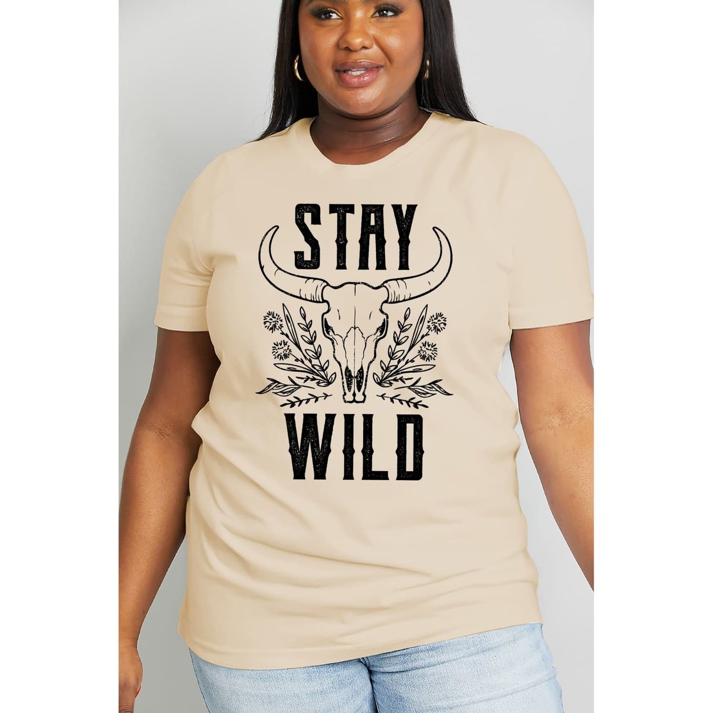 Simply Love Simply Love Full Size STAY WILD Graphic Cotton Tee