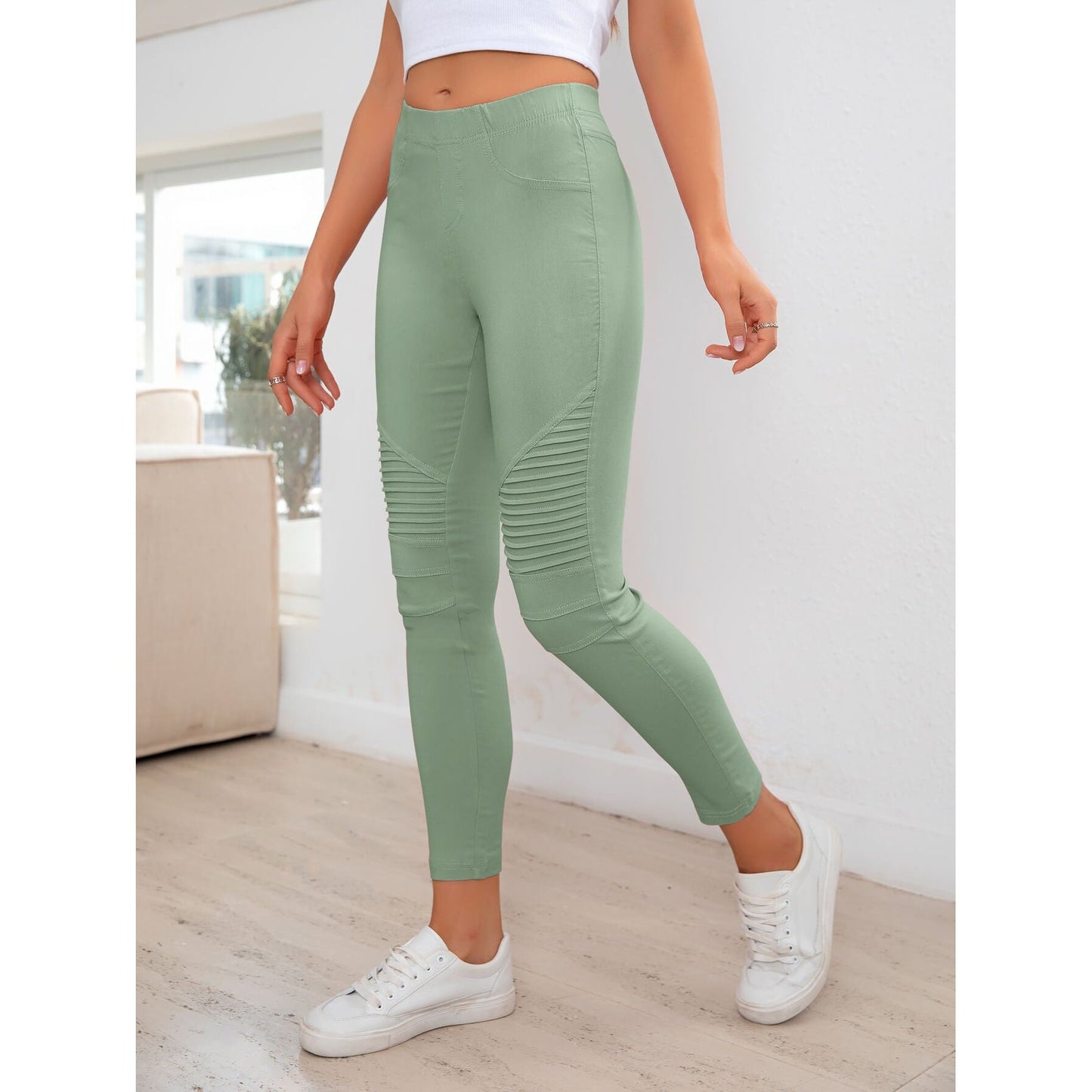 Ribbed Detail Leggings