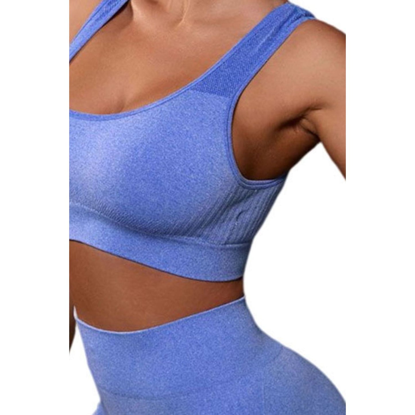 Cutout Scoop Neck Tank and Shorts Active Set