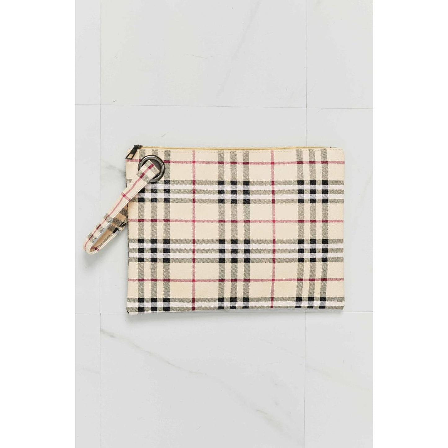 Carry Your Love Plaid Wristlet