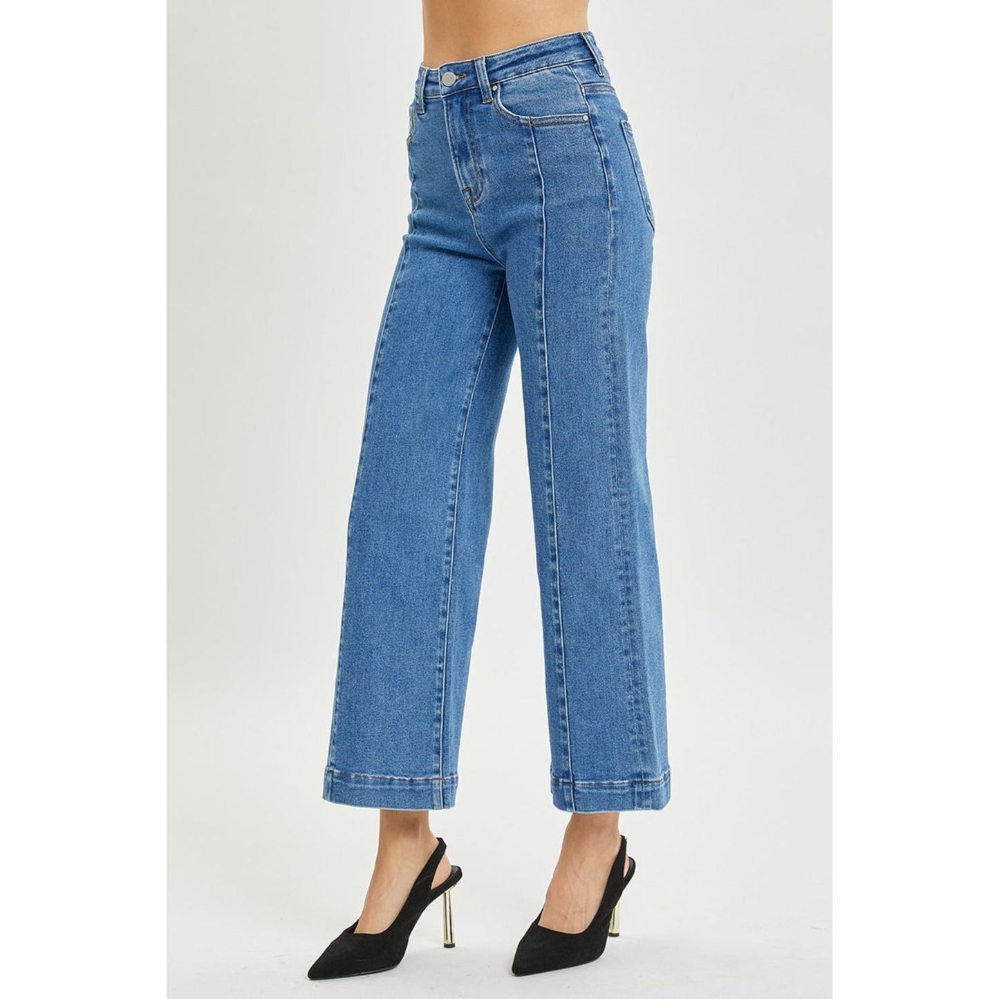 RISEN Full Size High Rise Wide Leg Jeans