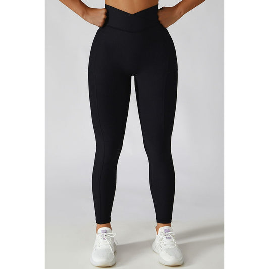 Basic Bae Crossover Waist Active Leggings