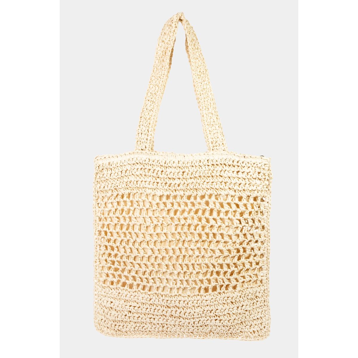 Fame Straw-Paper Crochet Tote Bag