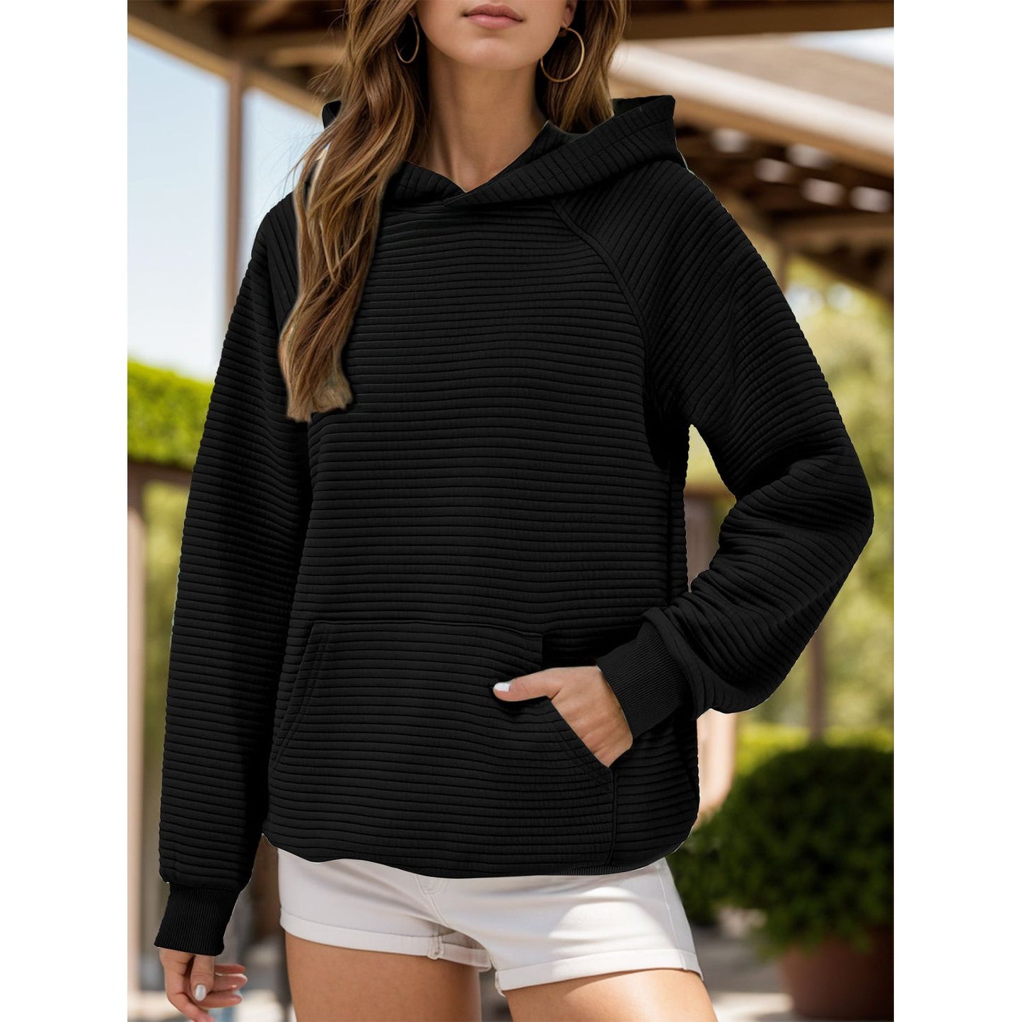 Kangaroo Pocket Long Sleeve Hoodie