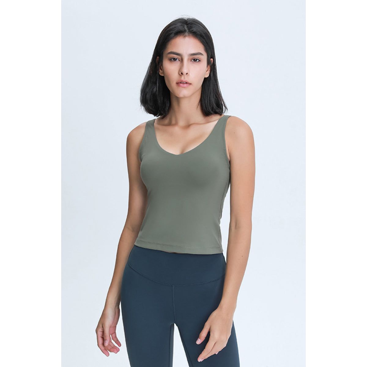 V Neck Active Tank