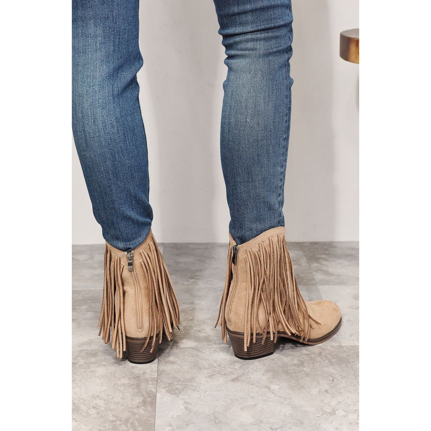 Legend Women's Fringe Cowboy Western Ankle Boots