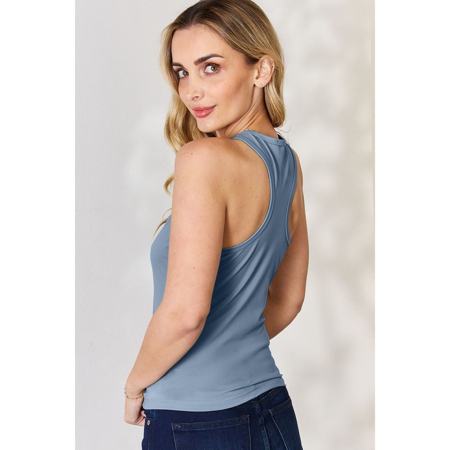 Basic Bae Full Size Round Neck Racerback Tank