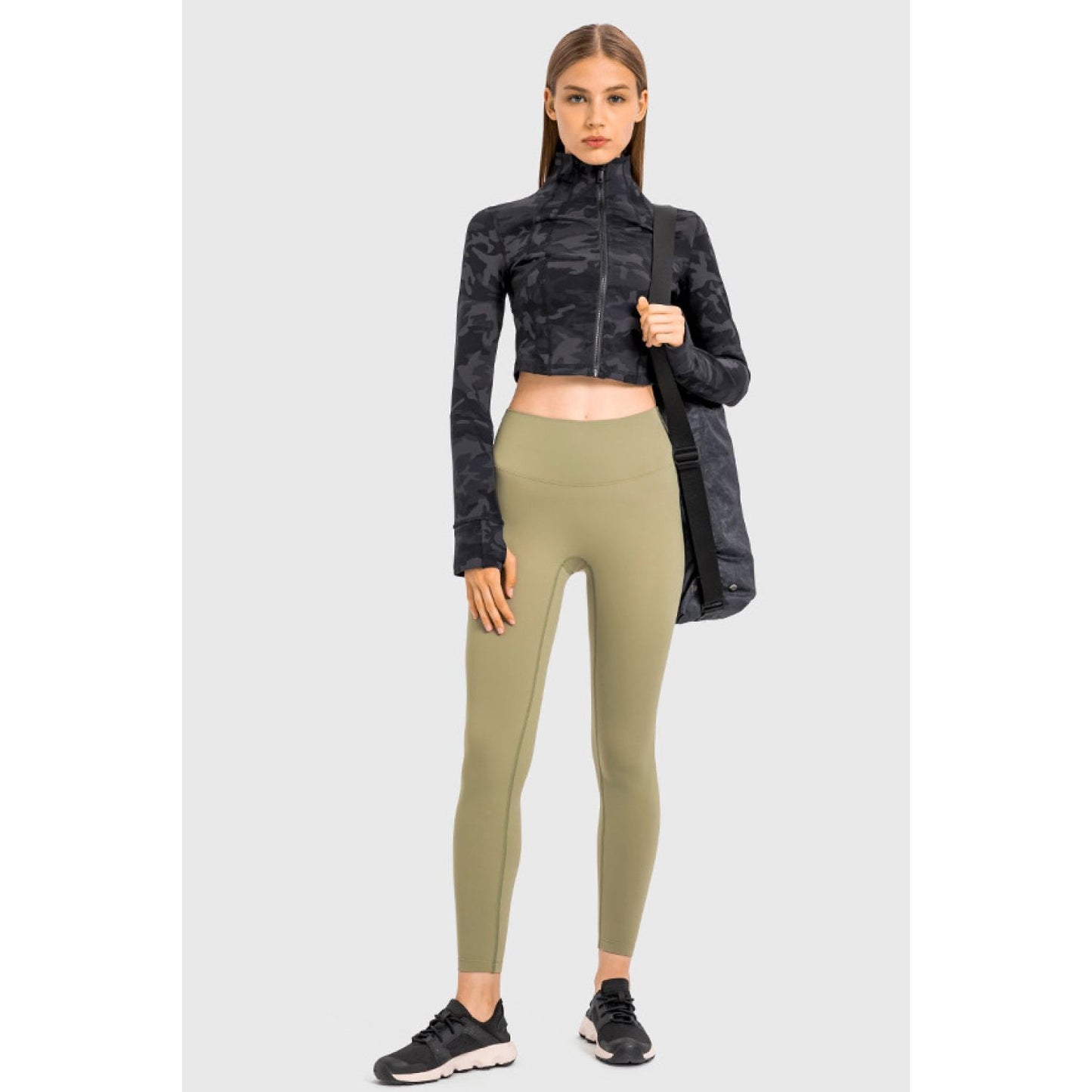 Zip Front Cropped Sports Jacket