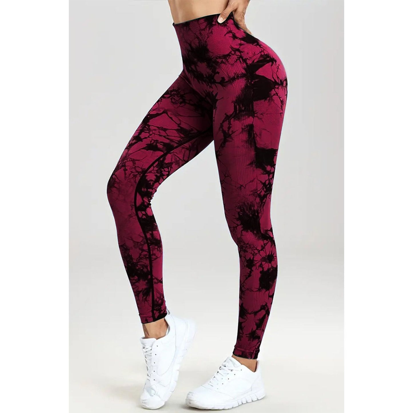 Printed High Waist Active Pants