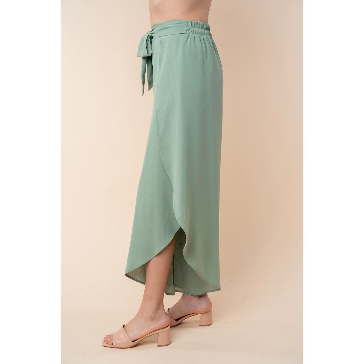 White Birch High Waisted Woven Pants