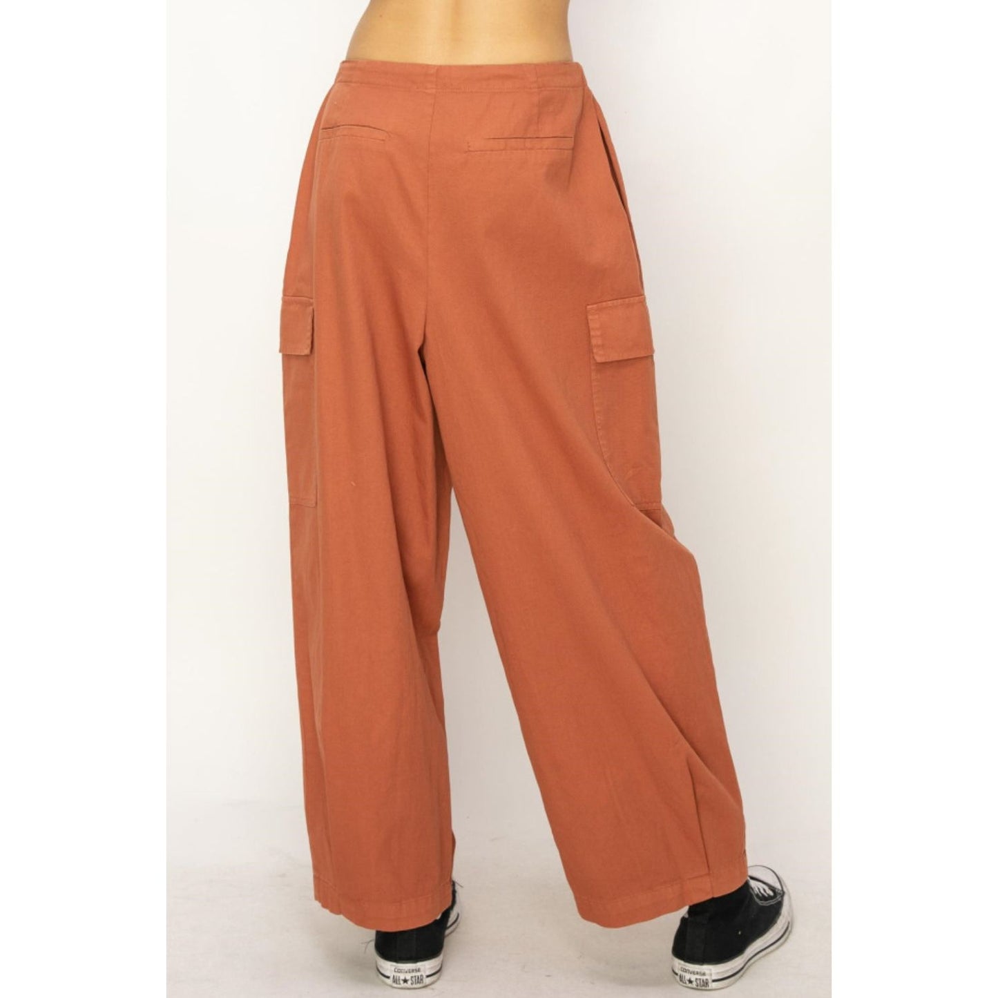 HYFVE Drawstring Cargo Wide Leg Pants