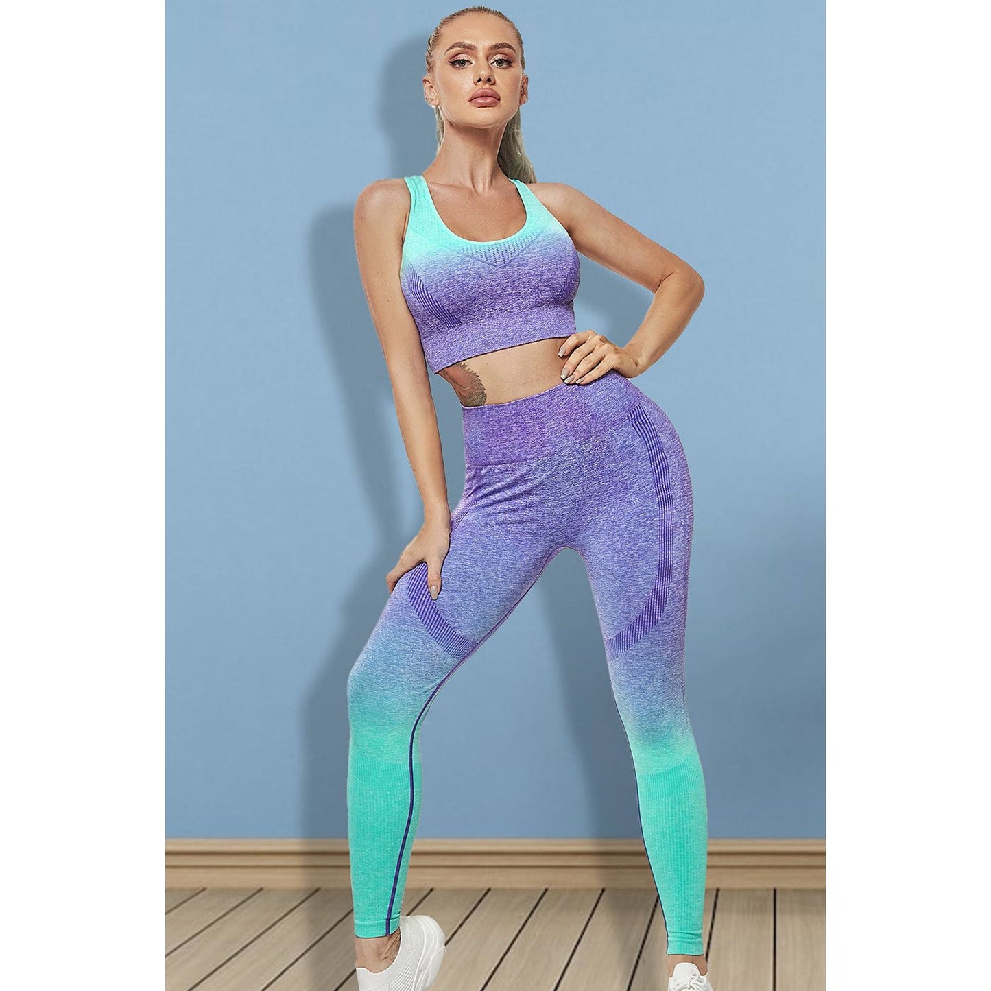 Gradient Sports Tank and Leggings Set