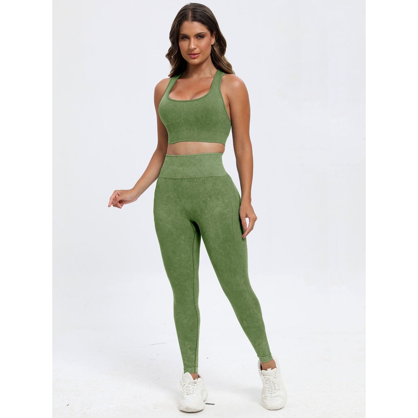 Scoop Neck Wide Strap Top and Pants Active Set