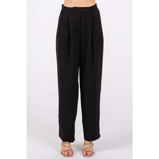 GeeGee High-Waisted Pleated Pants