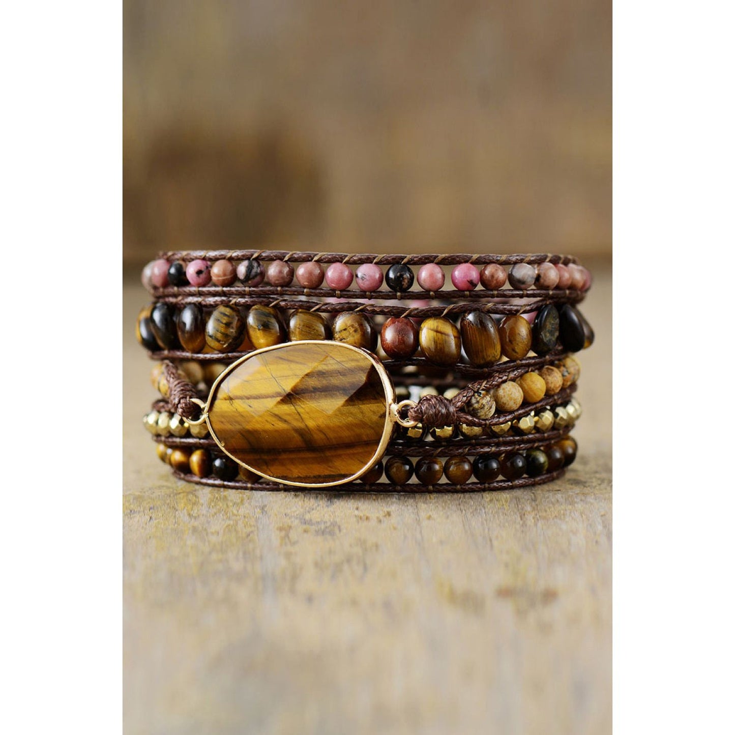 Natural Stone Layered Bracelet