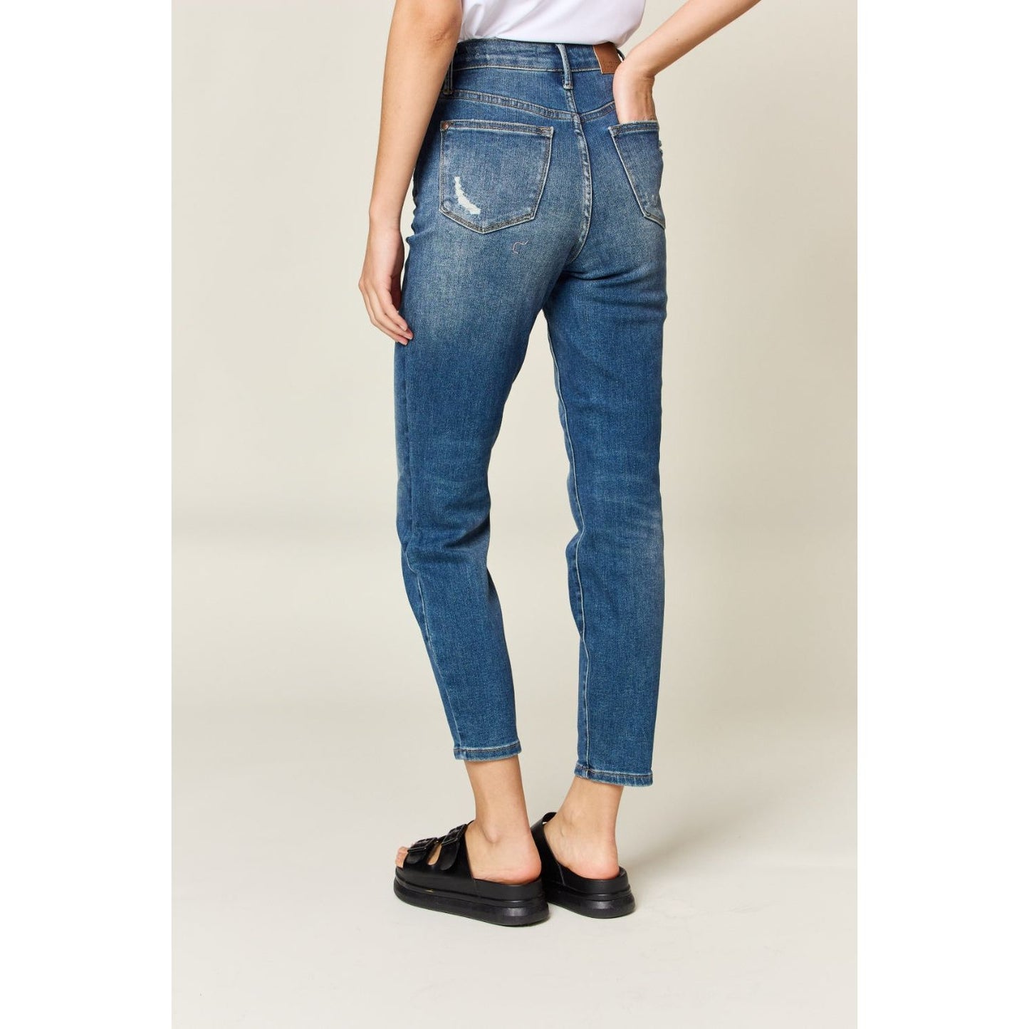 Judy Blue Full Size Tummy Control High Waist Slim Jeans