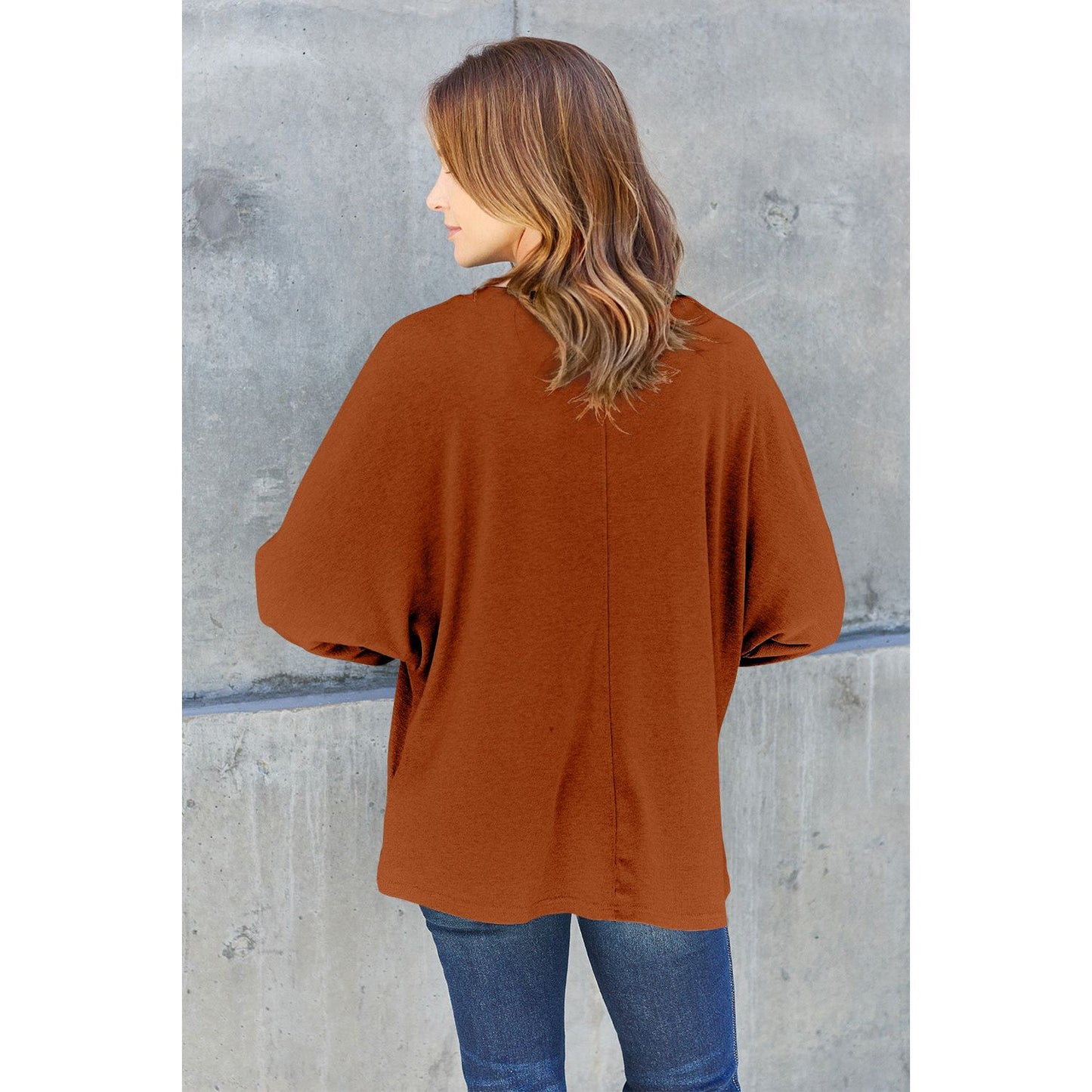 Double Take Full Size Round Neck Long Sleeve T-Shirt