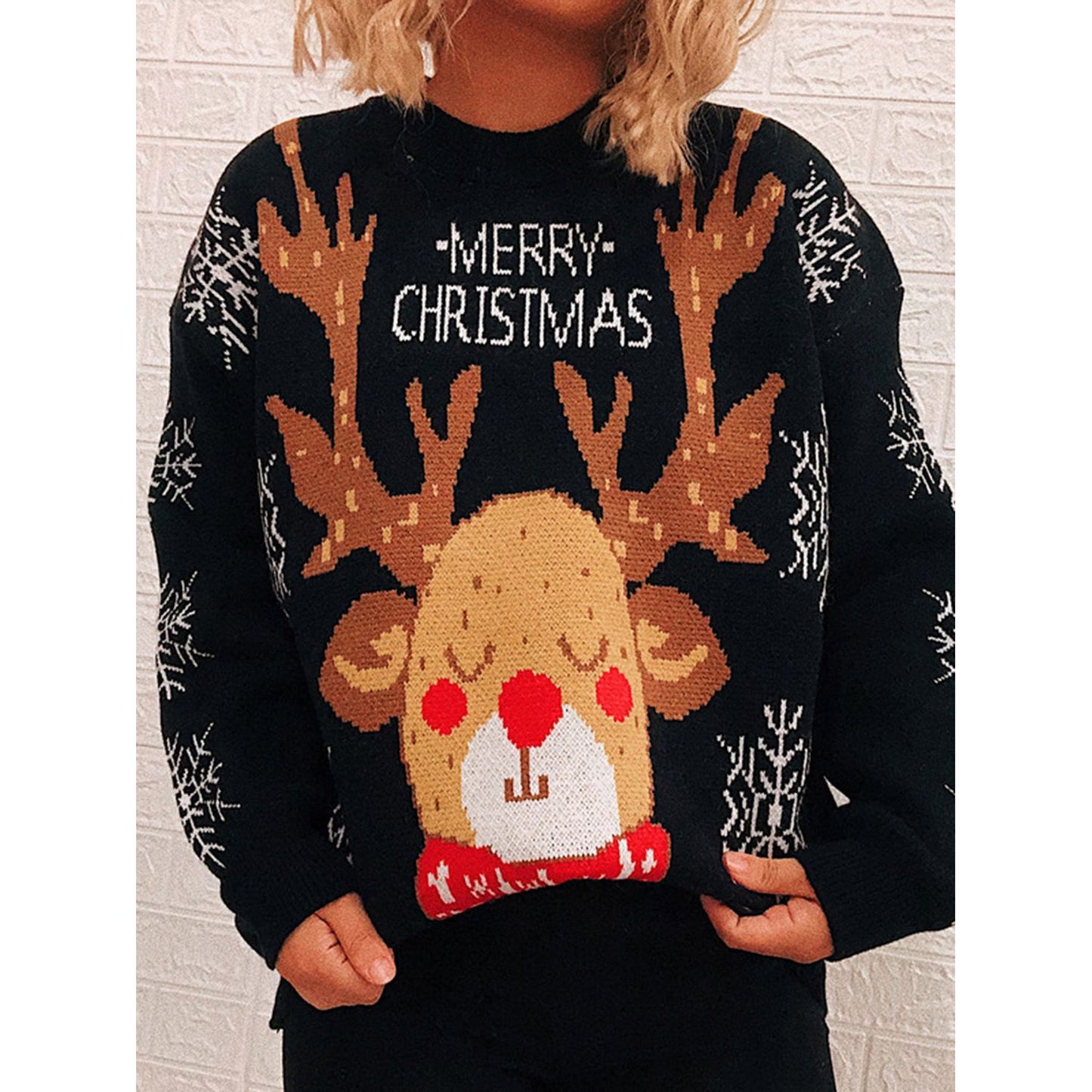 Christmas Element Long Sleeve Sweater